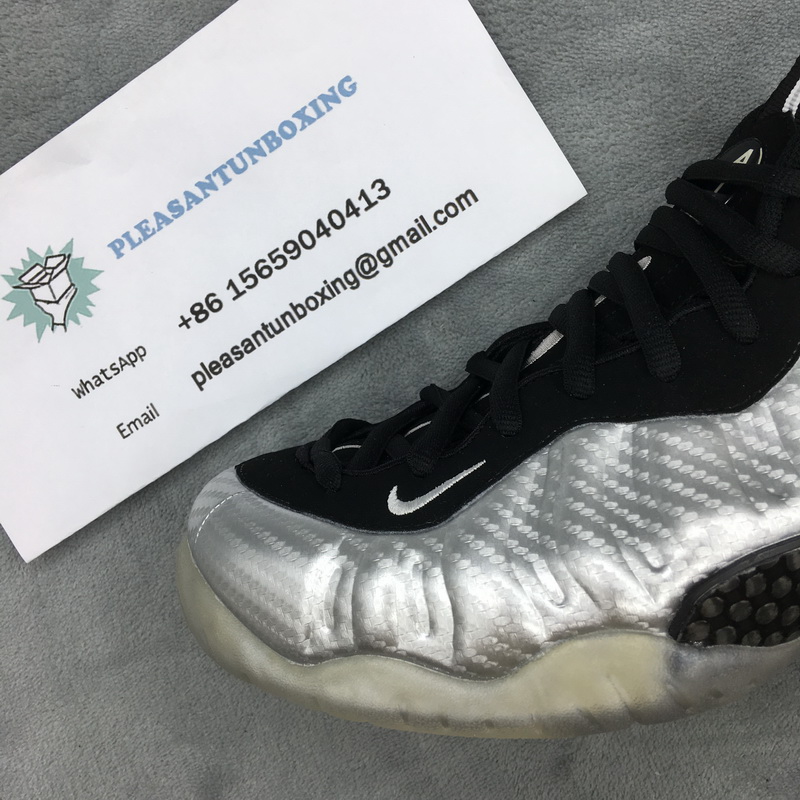 Authentic Nike Foamposite One Silver Surfer